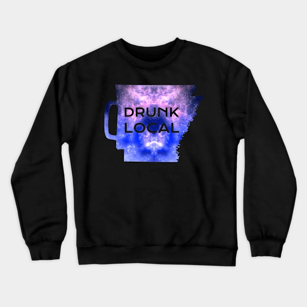 Drunk Local Arkansas Crewneck Sweatshirt by irvtolles